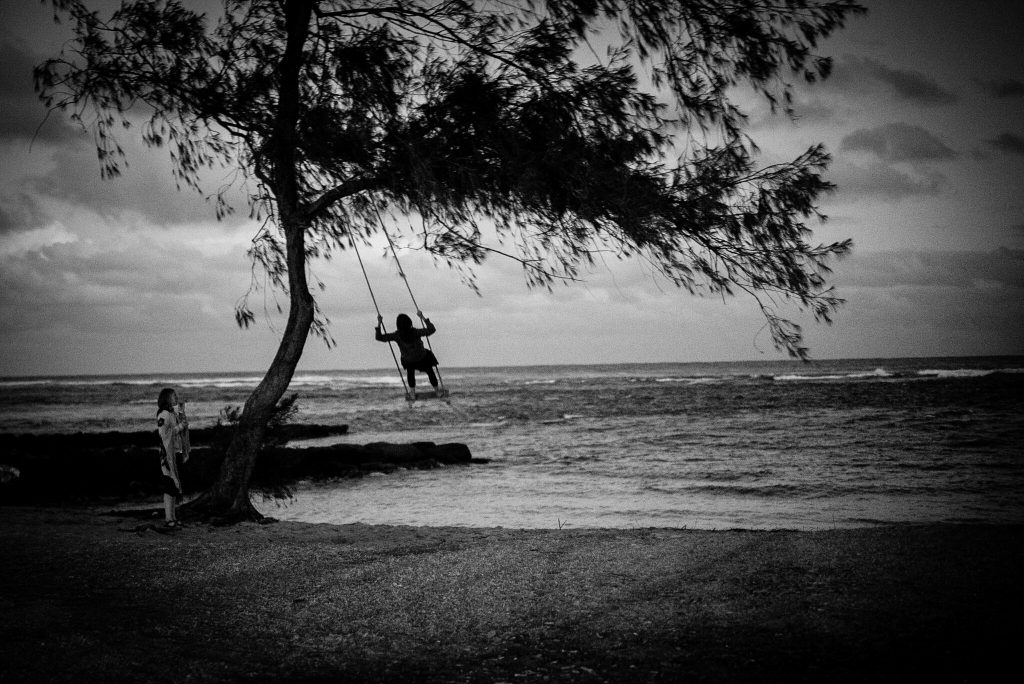 On the swing by dawn - Kapaa, Kauai