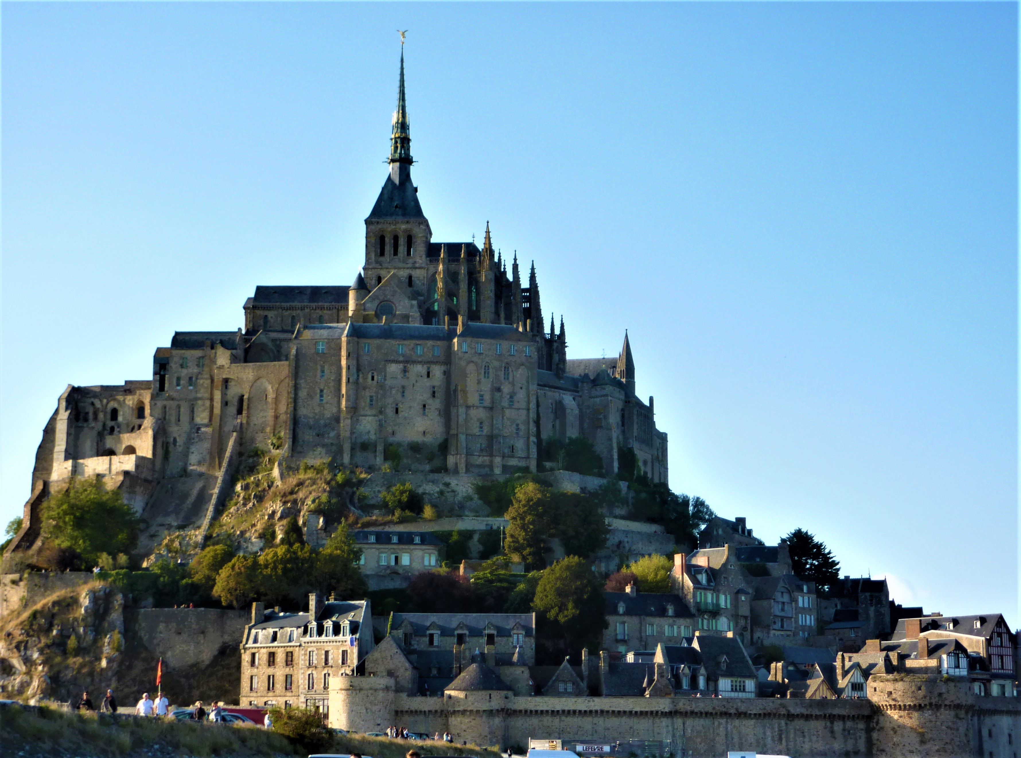 Mont-Saint-Michel on a clear day