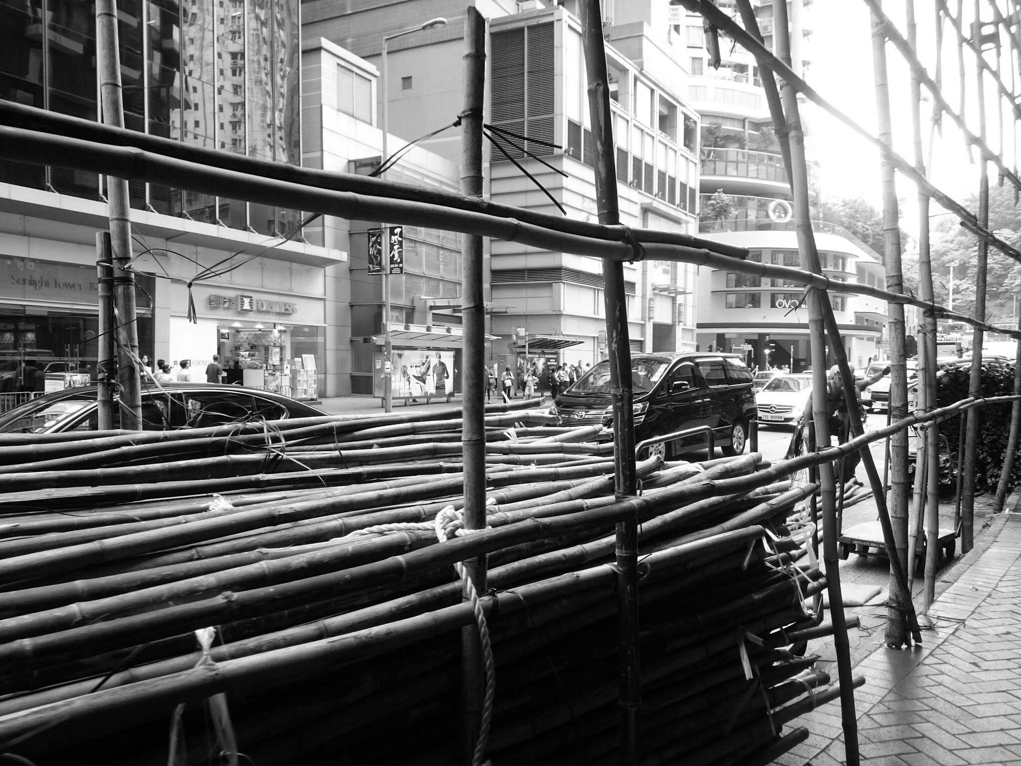 Construction work in Wan Chai, Hong Kong