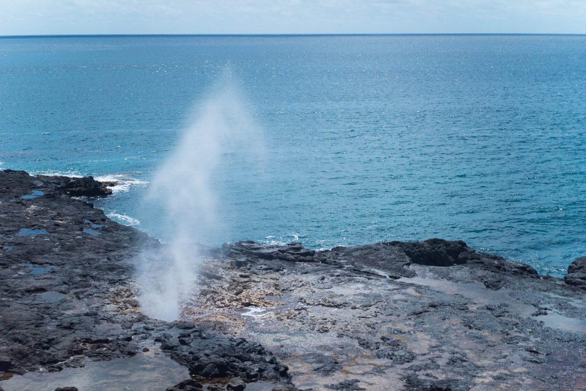 Spouting Horn in Kauai, Hawaii