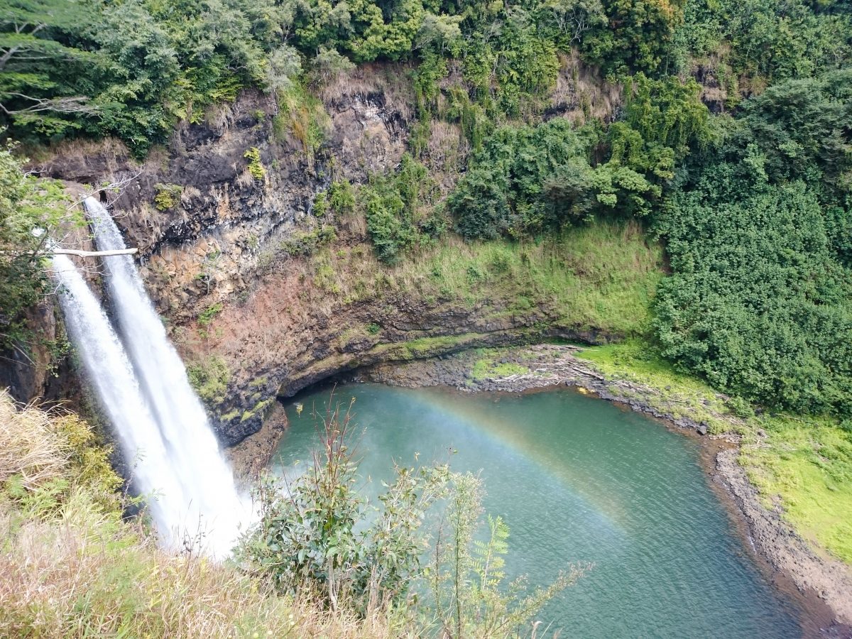 Wailua falls in Kauai, Hawaii