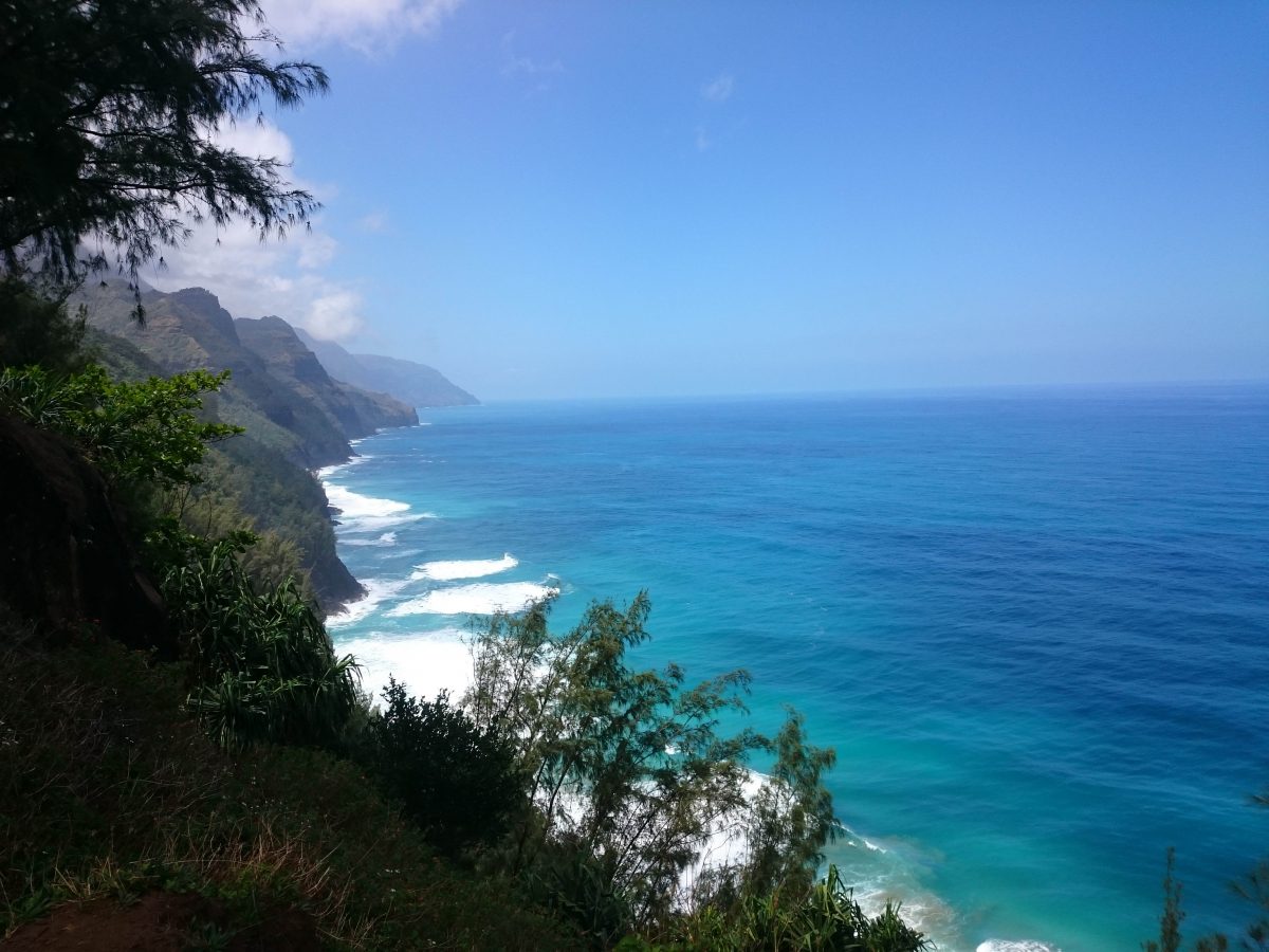 Kalalau trail in Kauai, Hawaii